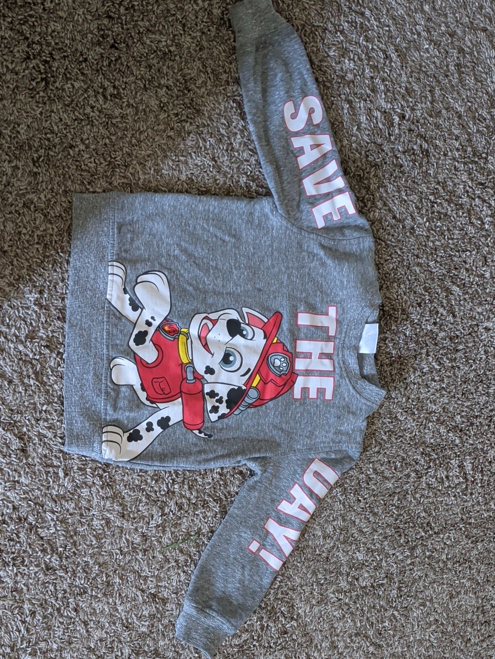 Kids Grey 'Save The Day' Paw Patrol Sweatshirt